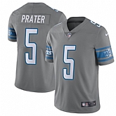 Nike Men & Women & Youth Lions 5 Matt Prater Gray Color Rush Limited Jersey,baseball caps,new era cap wholesale,wholesale hats